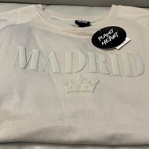 Planet Heart Brand Madrid Crewneck Sweatshirt NWT